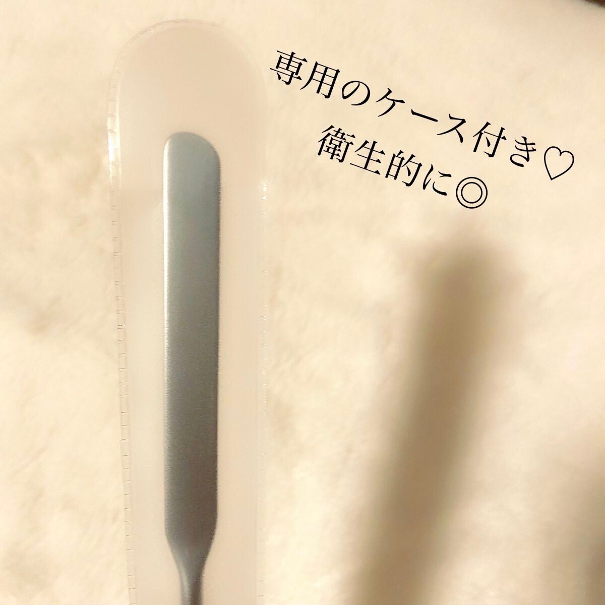 メイクスパチュラ(専用ケース付)/DAISO/その他化粧小物を使ったクチコミ(2枚目)