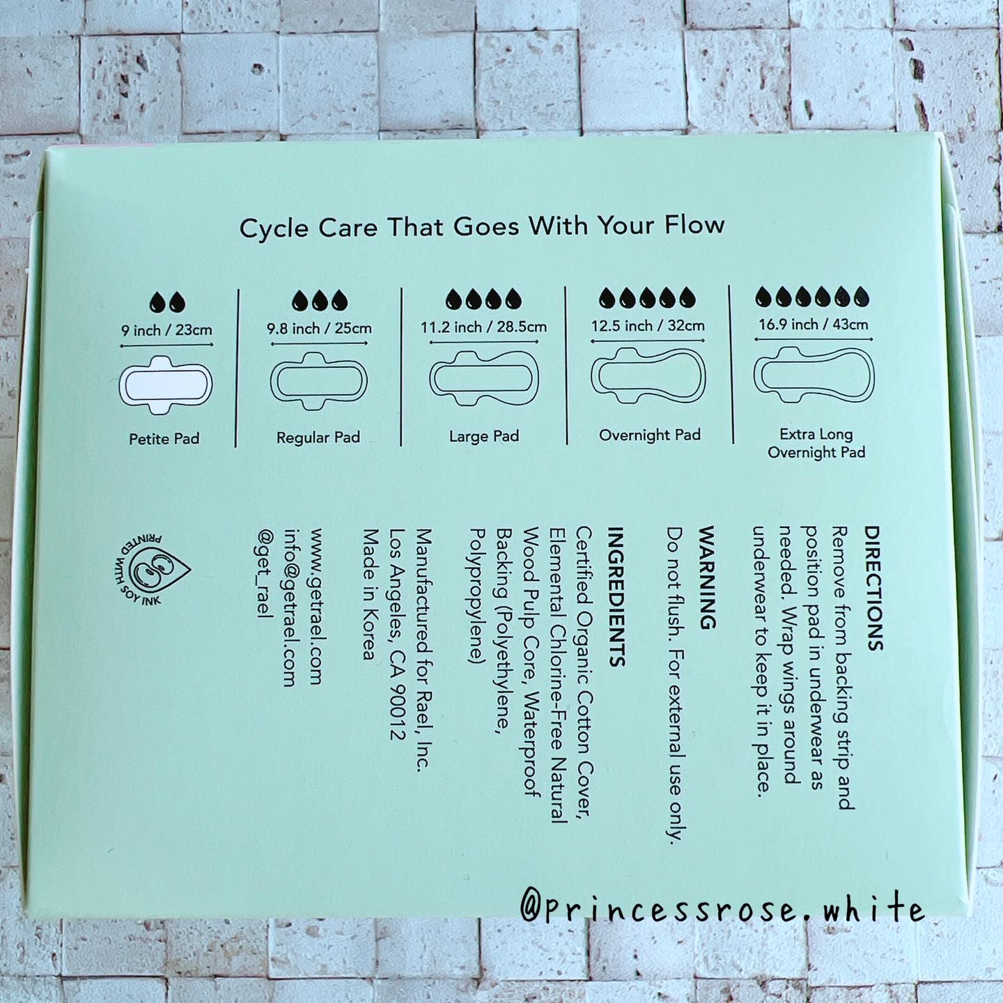 Rael オーガニックコットンカバーパッド プチサイズ/Rael/コットンを使ったクチコミ（3枚目）