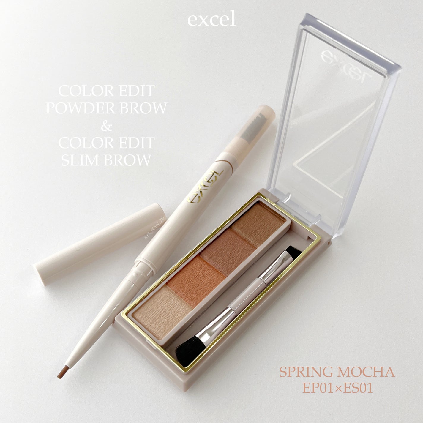 カラーエディットパウダーブロウ/excel/パウダーアイブロウを使ったクチコミ(1枚目)