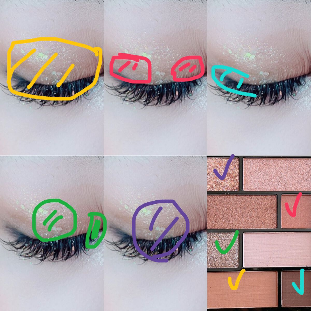 アイシャドウパレット/U R GLAM/アイシャドウパレットを使ったクチコミ（2枚目）