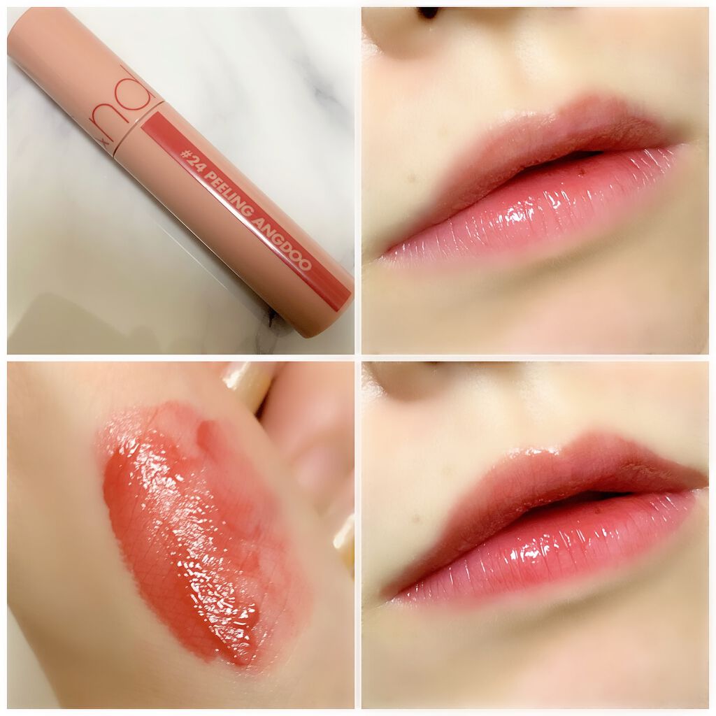 ジューシーラスティングティント/rom&nd/リップティントを使ったクチコミ（3枚目）