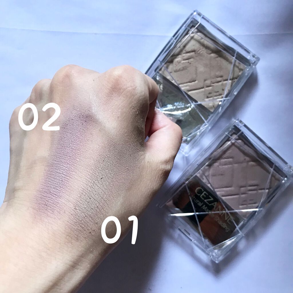 ナチュラルマットシェーディング/CEZANNE/シェーディングを使ったクチコミ(2枚目)