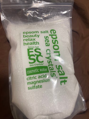 Epsom Salt Sea Crystals (エプソムソルト シークリスタルス) コスメティックウォーター/sea crystals/入浴剤を使ったクチコミ（1枚目）