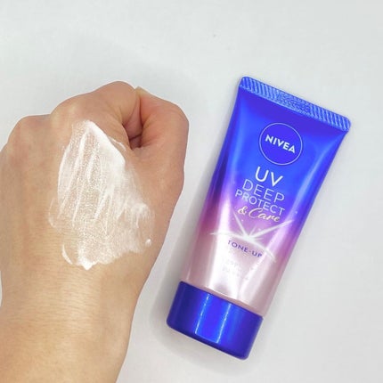 ニベアUV ディープ プロテクト&ケア トーンアップ エッセンス/ニベア/日焼け止めローションを使ったクチコミ(4枚目)