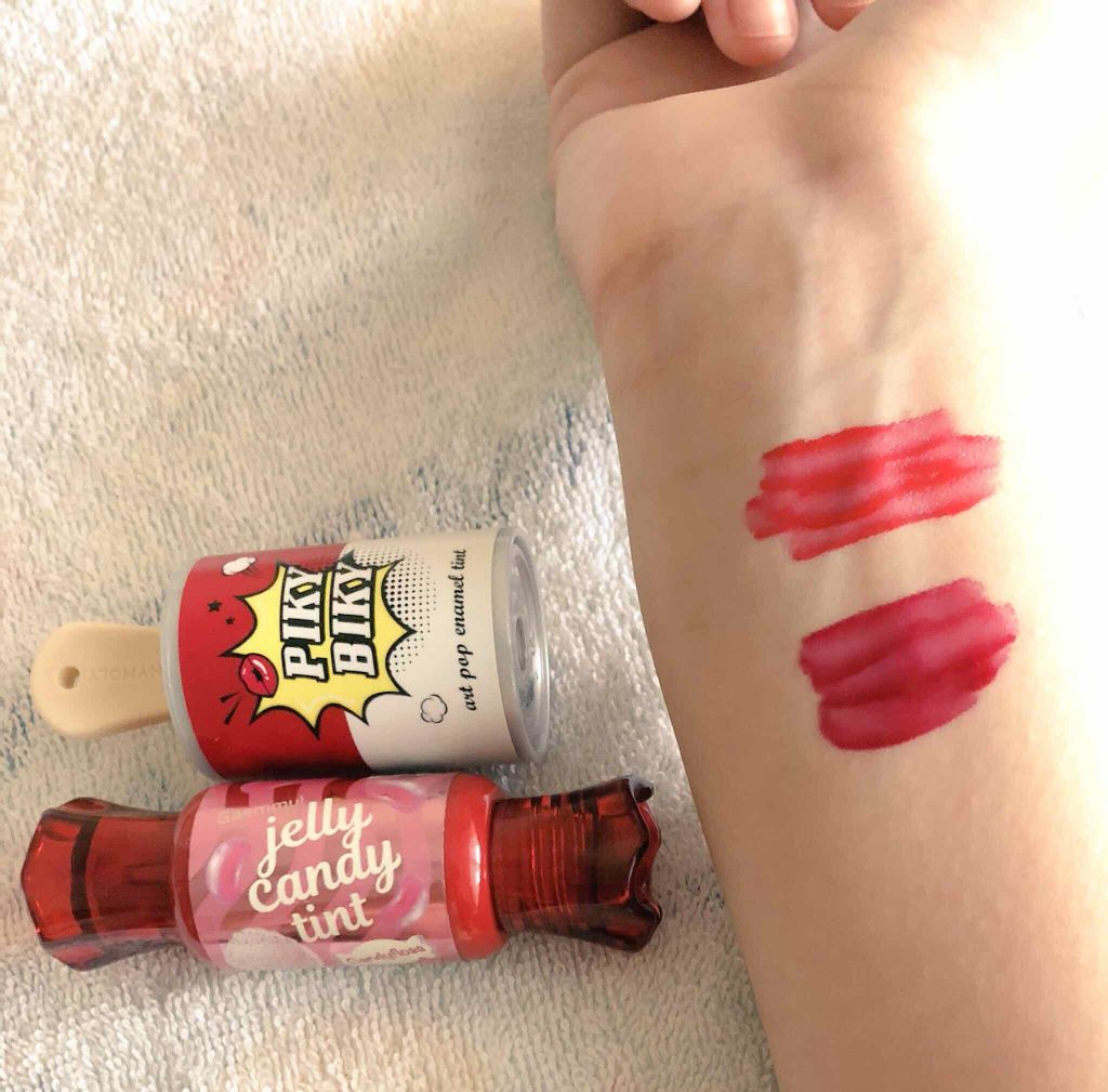 ピキビキ アートポップ エナメル ティント/TONYMOLY/リップティントを使ったクチコミ（1枚目）