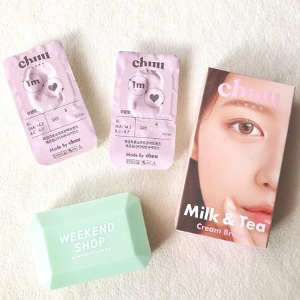 chuuLENS Milk&Tea 1day/chuu LENS/ワンデー(1DAY)カラコンを使ったクチコミ(1枚目)