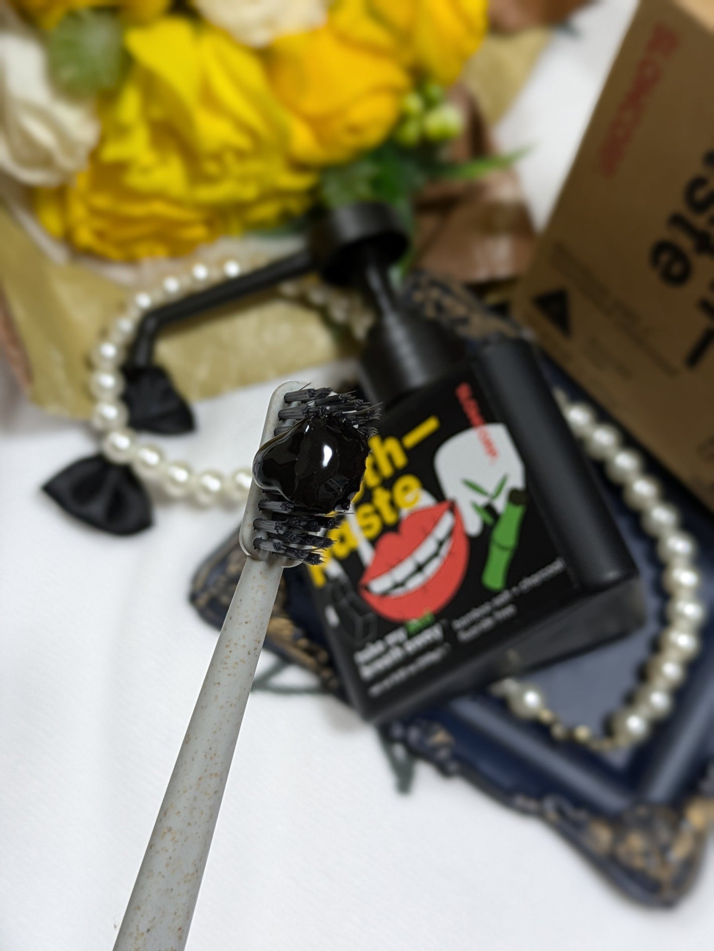 toothpaste tea tree oil + sea salt/SLOWCORP/歯磨き粉を使ったクチコミ(7枚目)