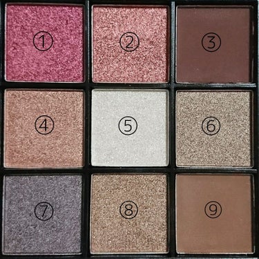 UR GLAM　BLOOMING EYE COLOR PALETTE/U R GLAM/パウダーアイシャドウを使ったクチコミ（2枚目）