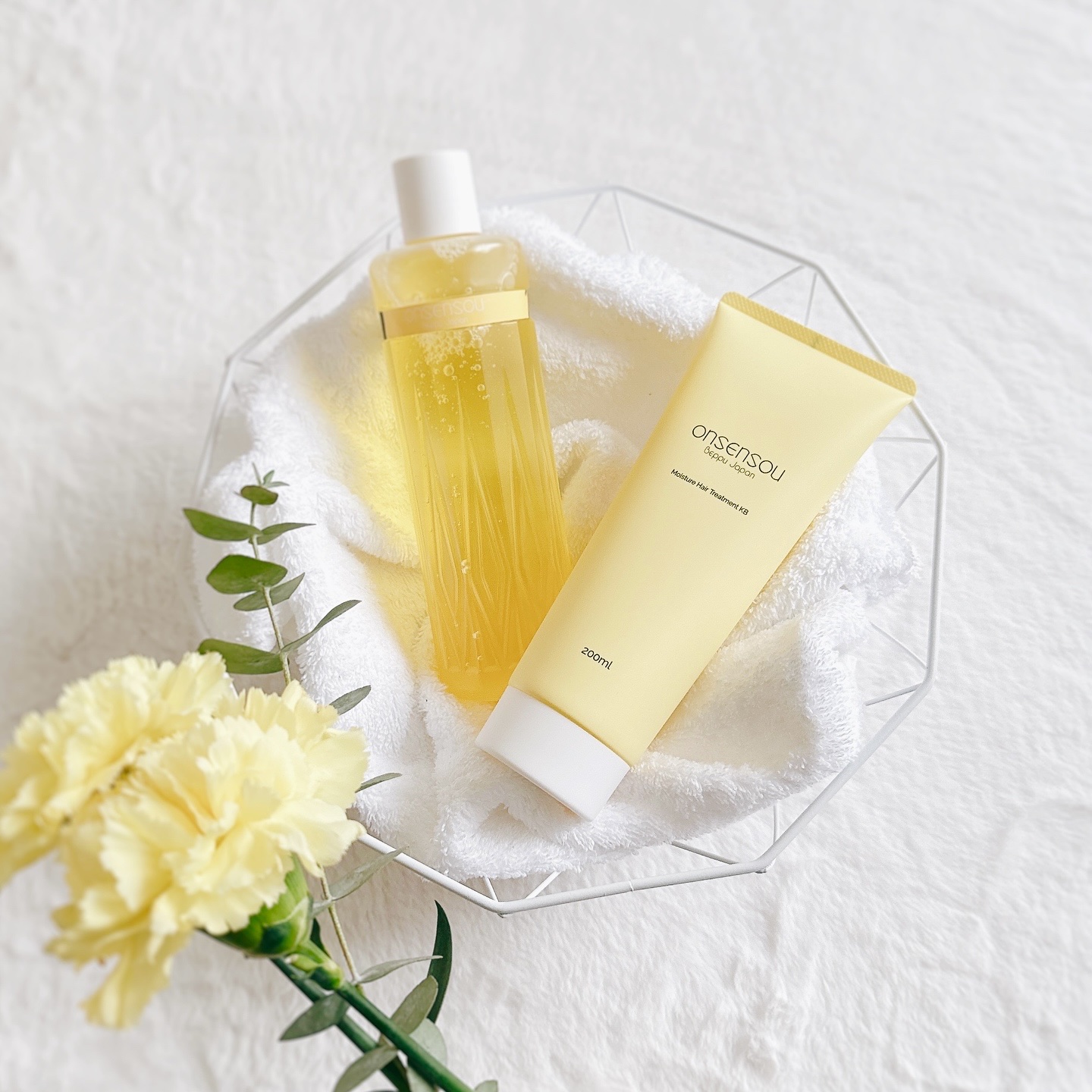 モイスチャーシャンプー／モイスチャートリートメント KABOSU/ONSENSOU/市販シャンプーを使ったクチコミ（1枚目）