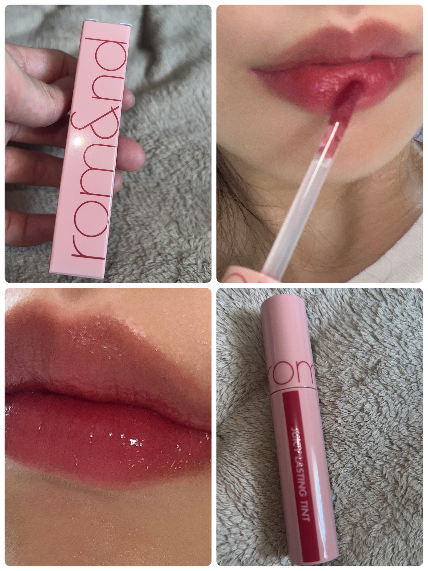 ジューシーラスティングティント/rom&nd/リップティントを使ったクチコミ(1枚目)