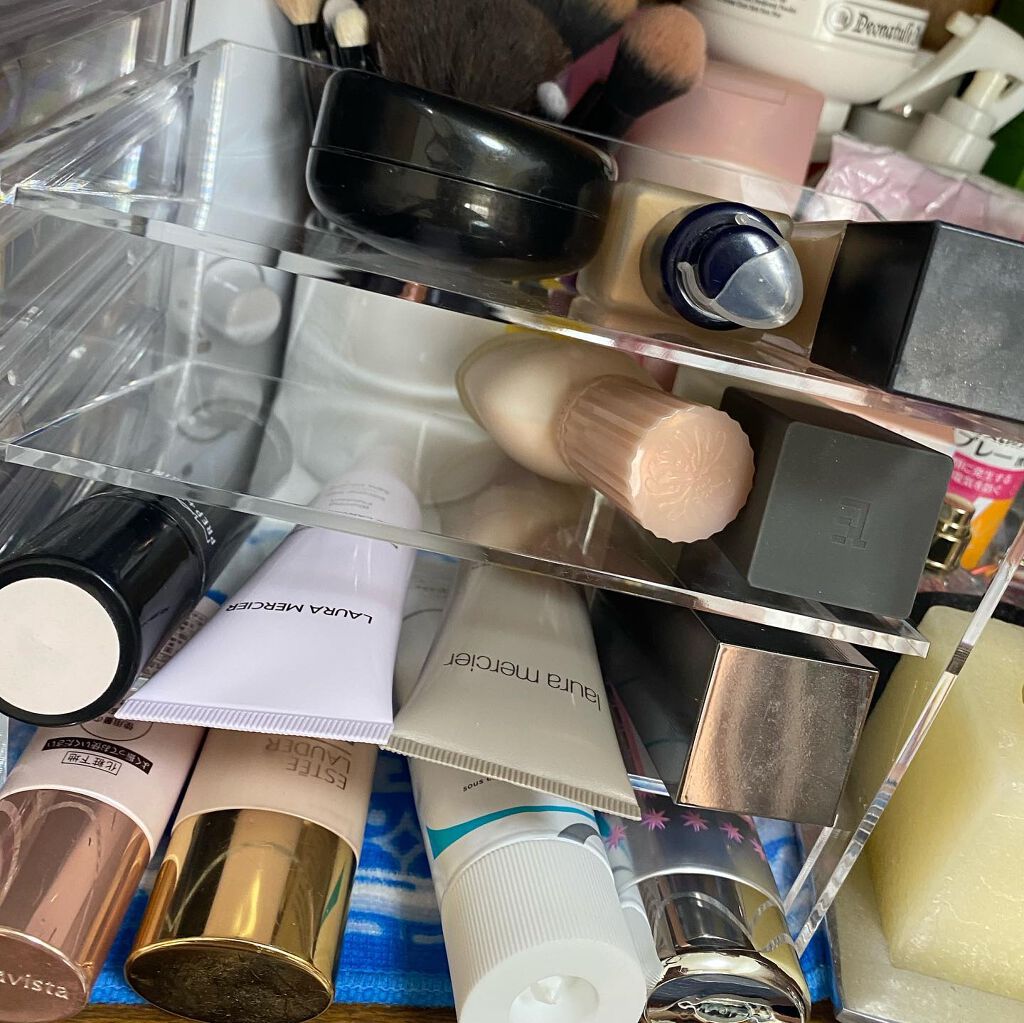 重なるアクリルケース･横型5段/無印良品/その他化粧小物を使ったクチコミ（3枚目）