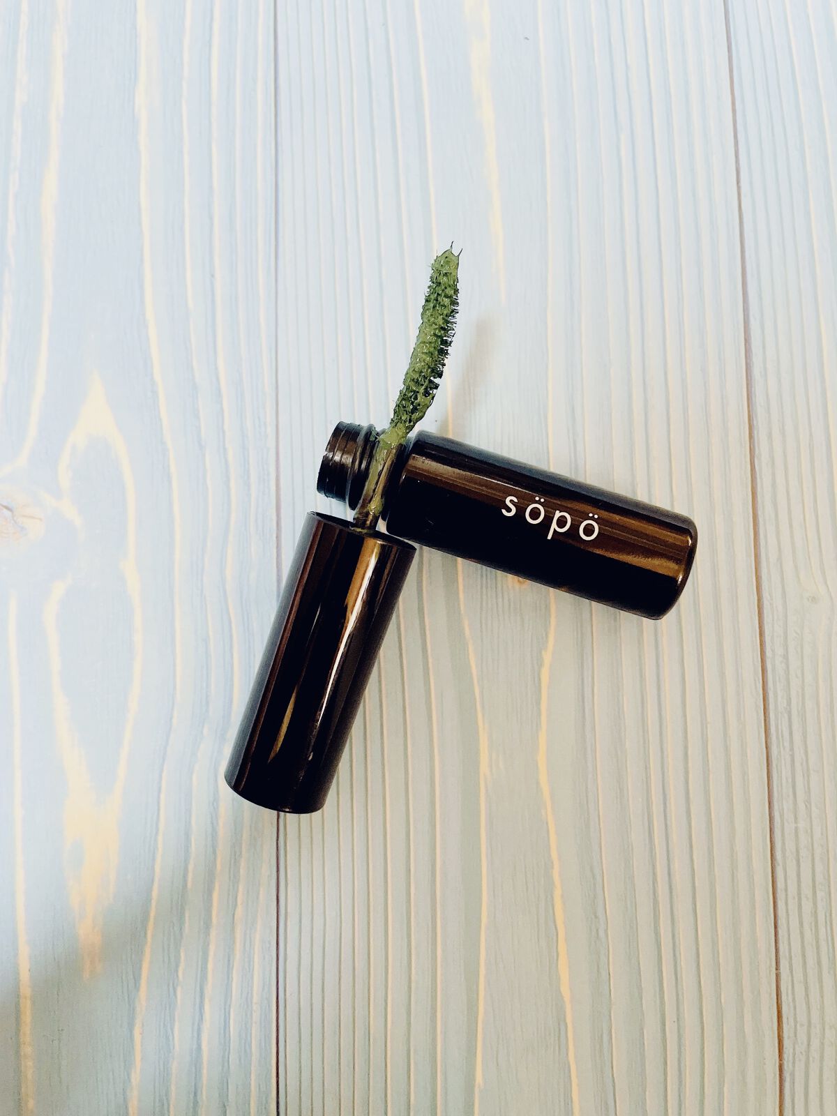 カラーマスカラ 04 モスグリーン/sopo/マスカラを使ったクチコミ（1枚目）