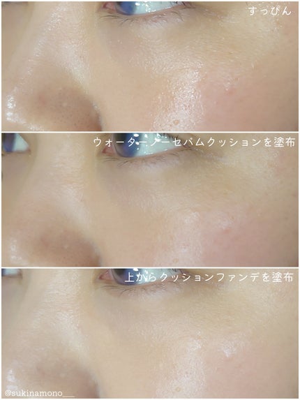 グラシアル バイオーム ウォーター ノーセバム クッション/parnell/クッションファンデーションを使ったクチコミ(4枚目)