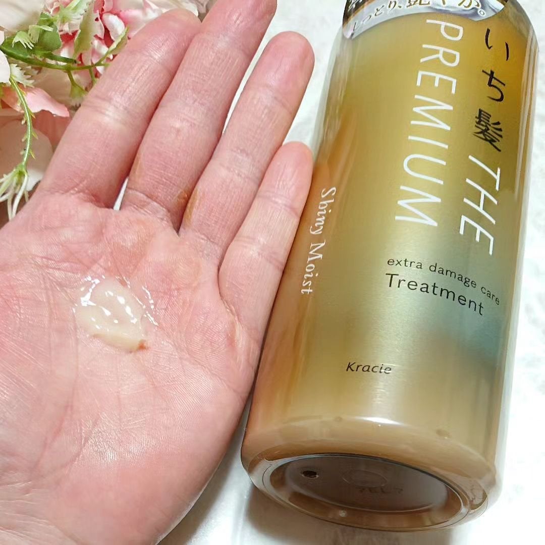 THE PREMIUM エクストラダメージケアシャンプー/トリートメント(シャイニーモイスト)/いち髪/市販シャンプーを使ったクチコミ(4枚目)