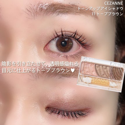 トーンアップアイシャドウ/CEZANNE/アイシャドウパレットを使ったクチコミ(5枚目)