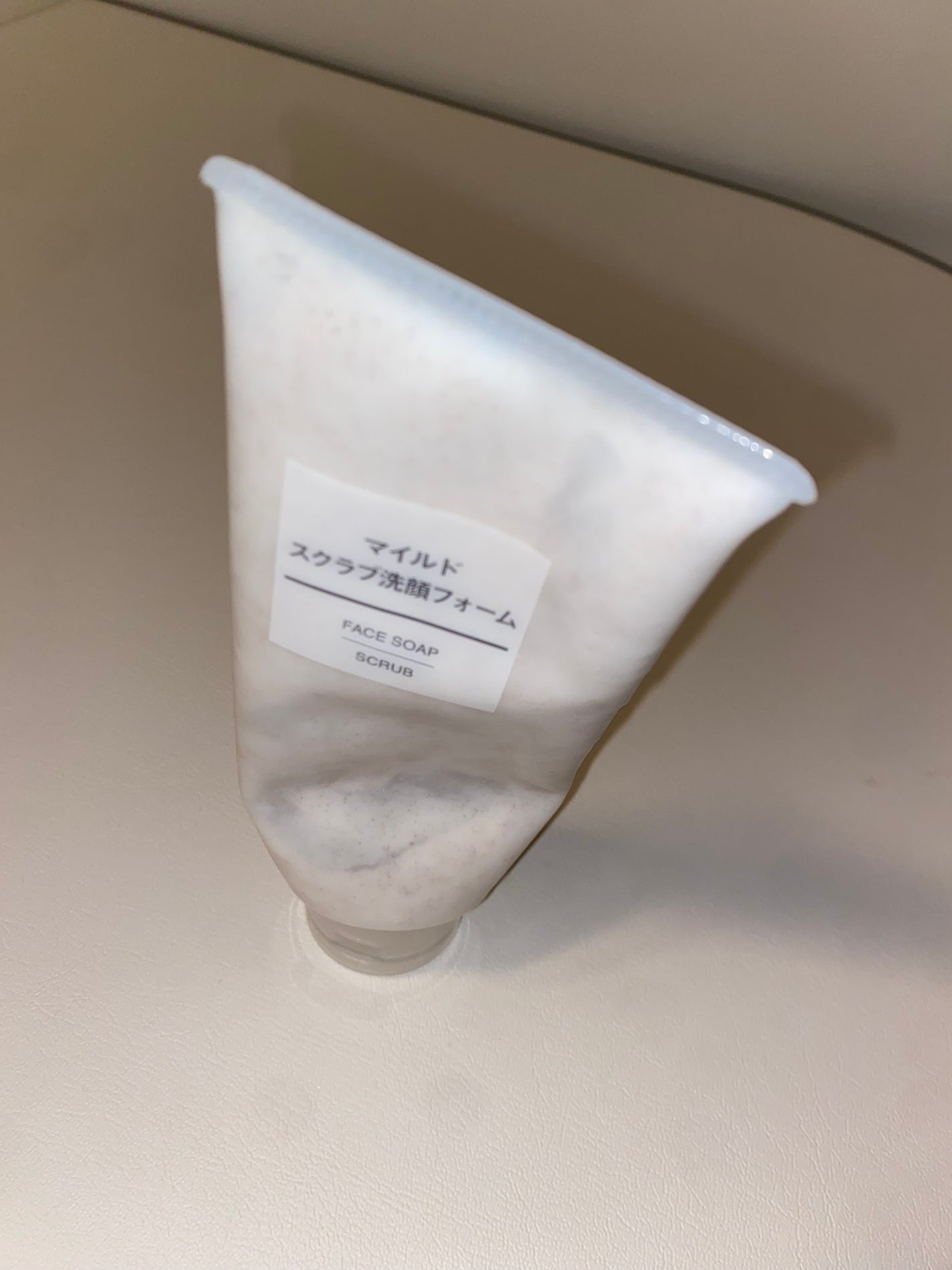 マイルドスクラブ洗顔フォーム/無印良品/スクラブ・ゴマージュを使ったクチコミ(1枚目)