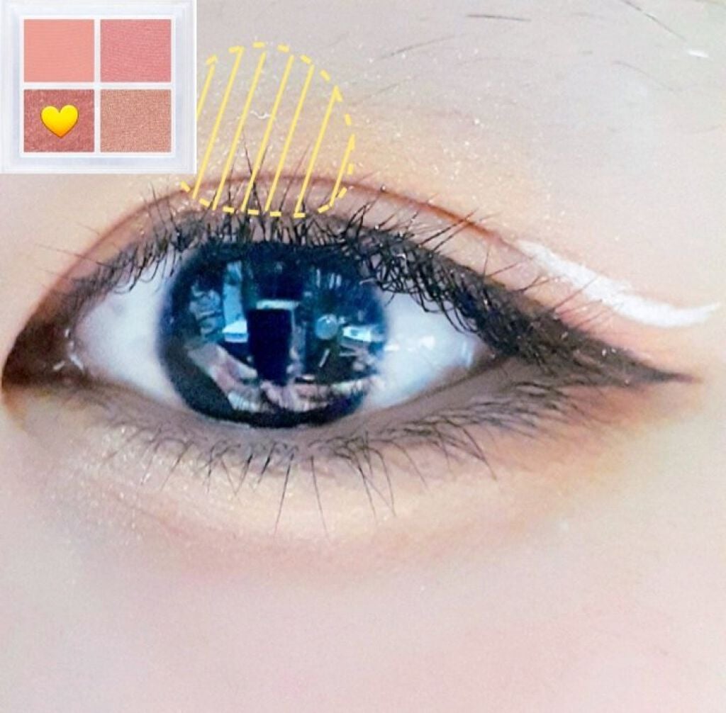 描くふたえアイライナー/CEZANNE/リキッドアイライナーを使ったクチコミ(4枚目)