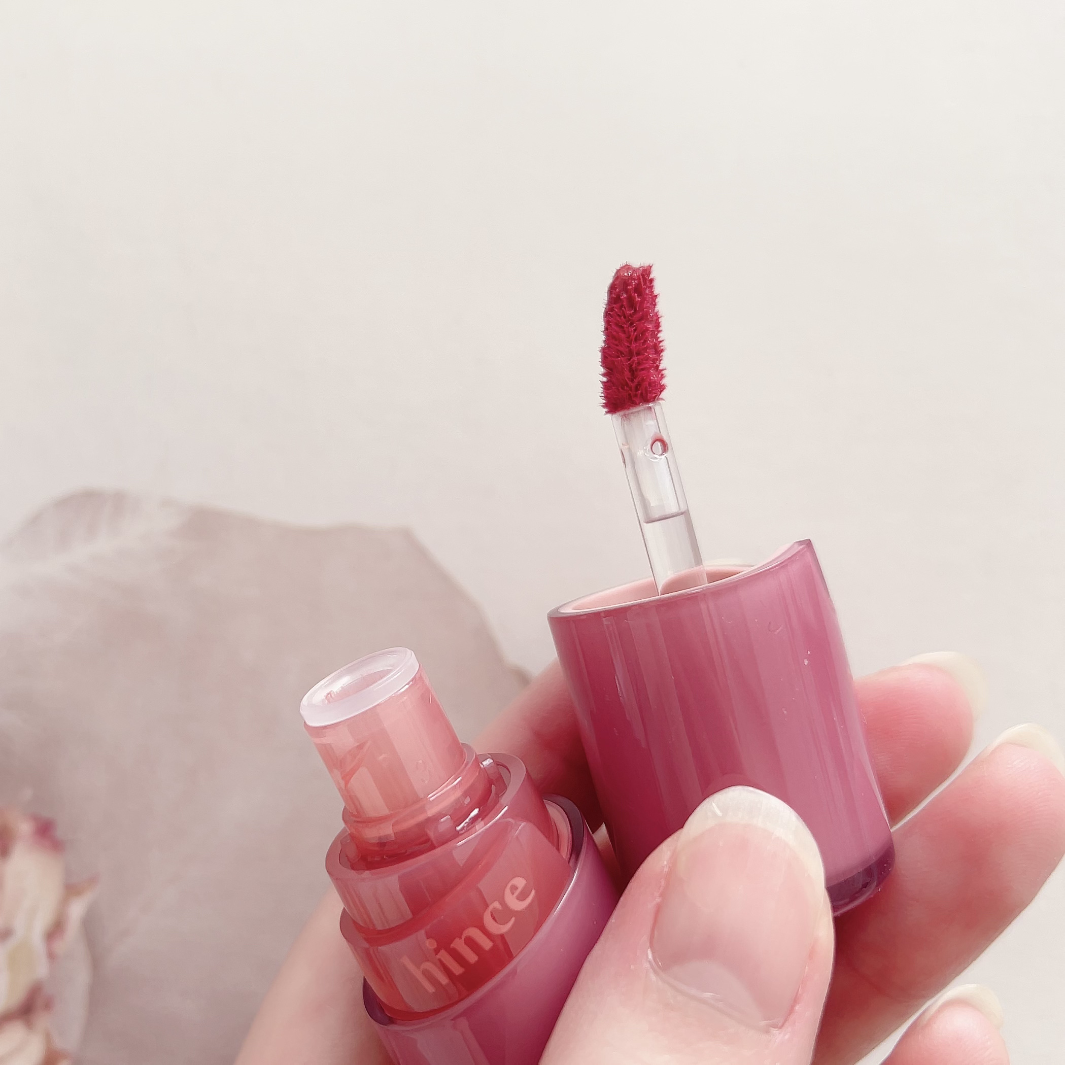 ロウグロウジェルティント/hince/リップティントを使ったクチコミ（2枚目）