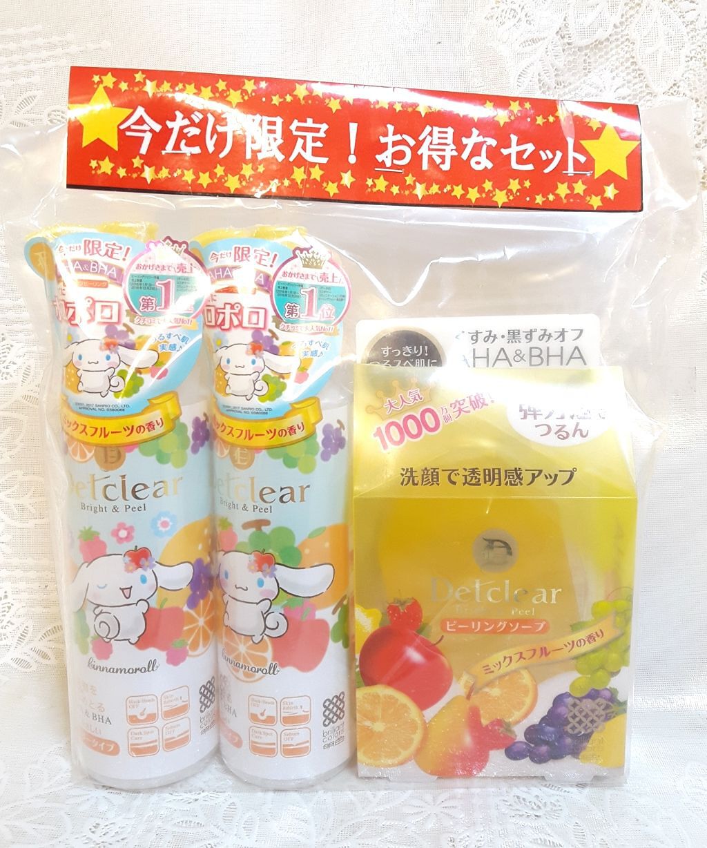 DETクリア ブライト&ピール ピーリングジェリー<ミックスフルーツの香り>/Detclear/ピーリングを使ったクチコミ(1枚目)