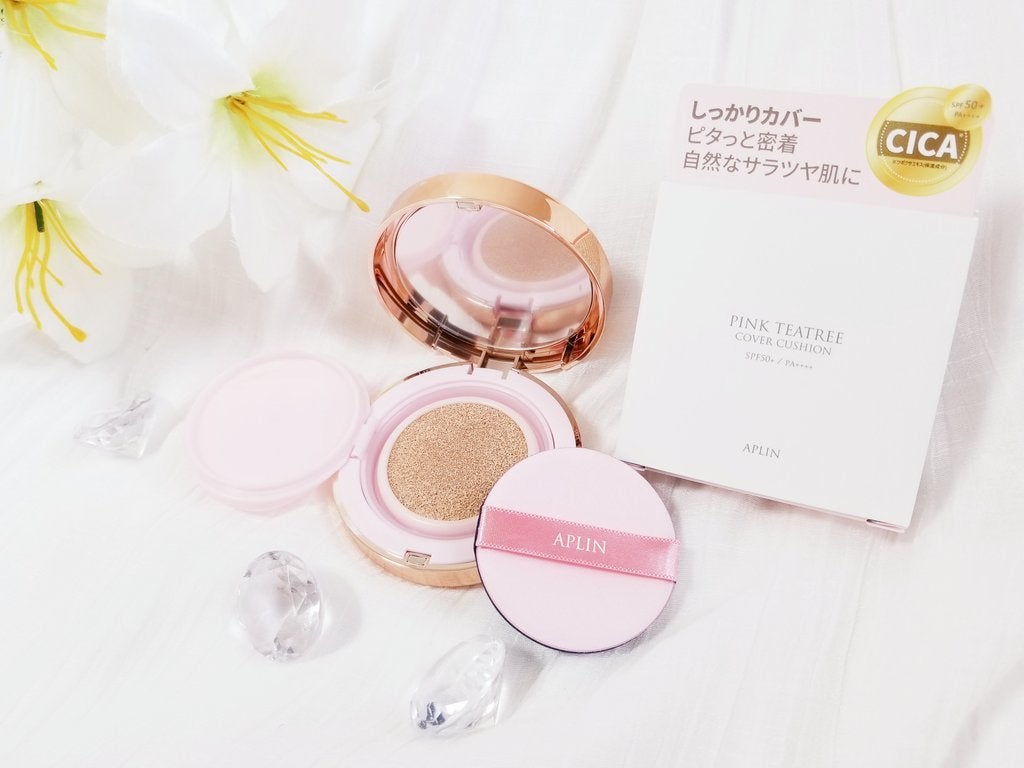 ピンクティーツリーカバーアップグロウクッション/APLIN/クッションファンデーションを使ったクチコミ(1枚目)