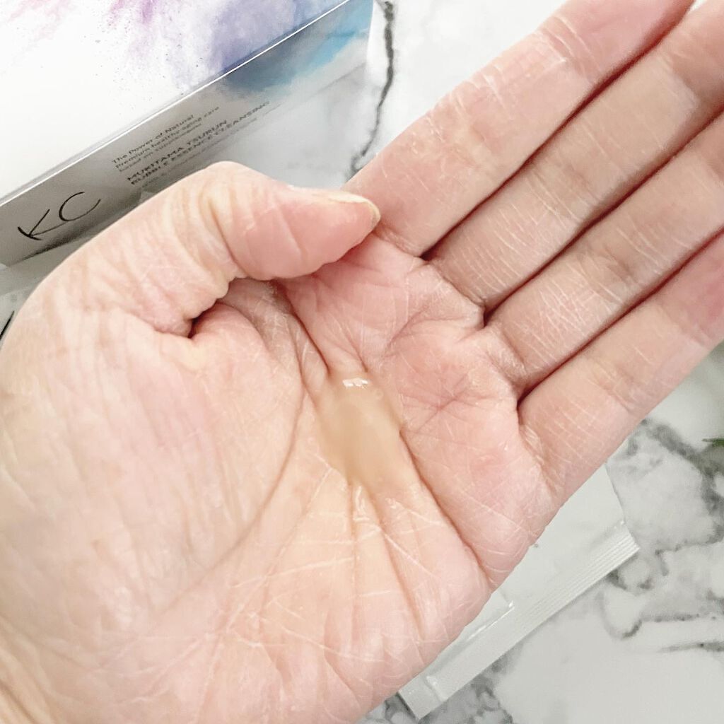 KC むきタマつるん 発泡美容液クレンジング/ハーブ健康本舗/クレンジングジェルを使ったクチコミ（3枚目）