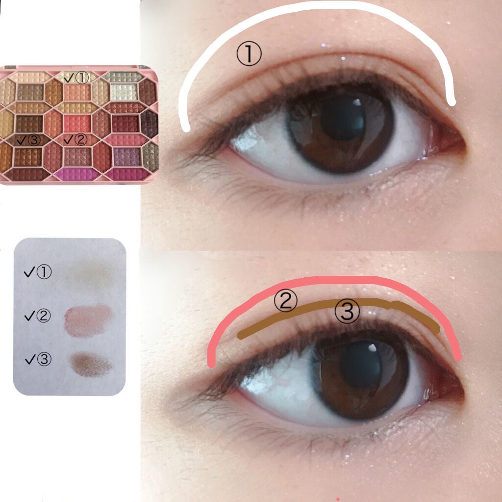 33色プロアイシャドウパレット/Dolly Angel/アイシャドウパレットを使ったクチコミ(6枚目)