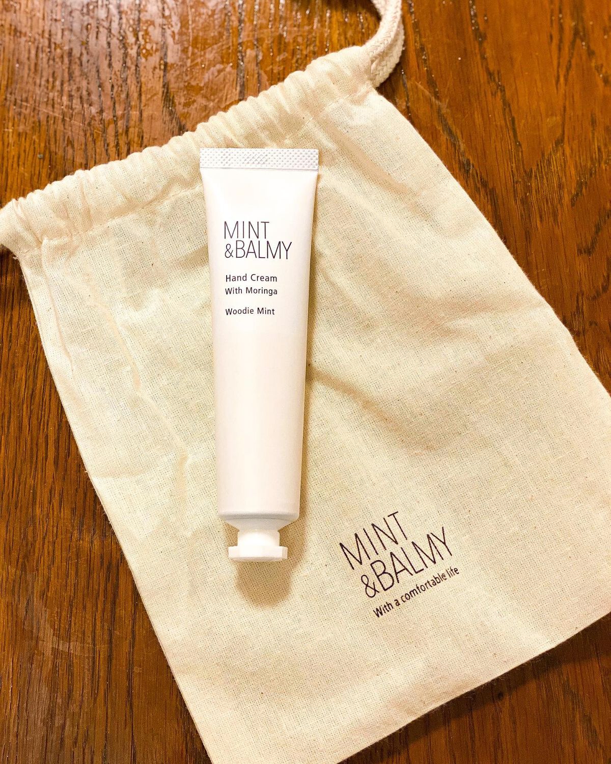 ハンドクリーム With Moringa ウッディミント / MINT&BALMY
