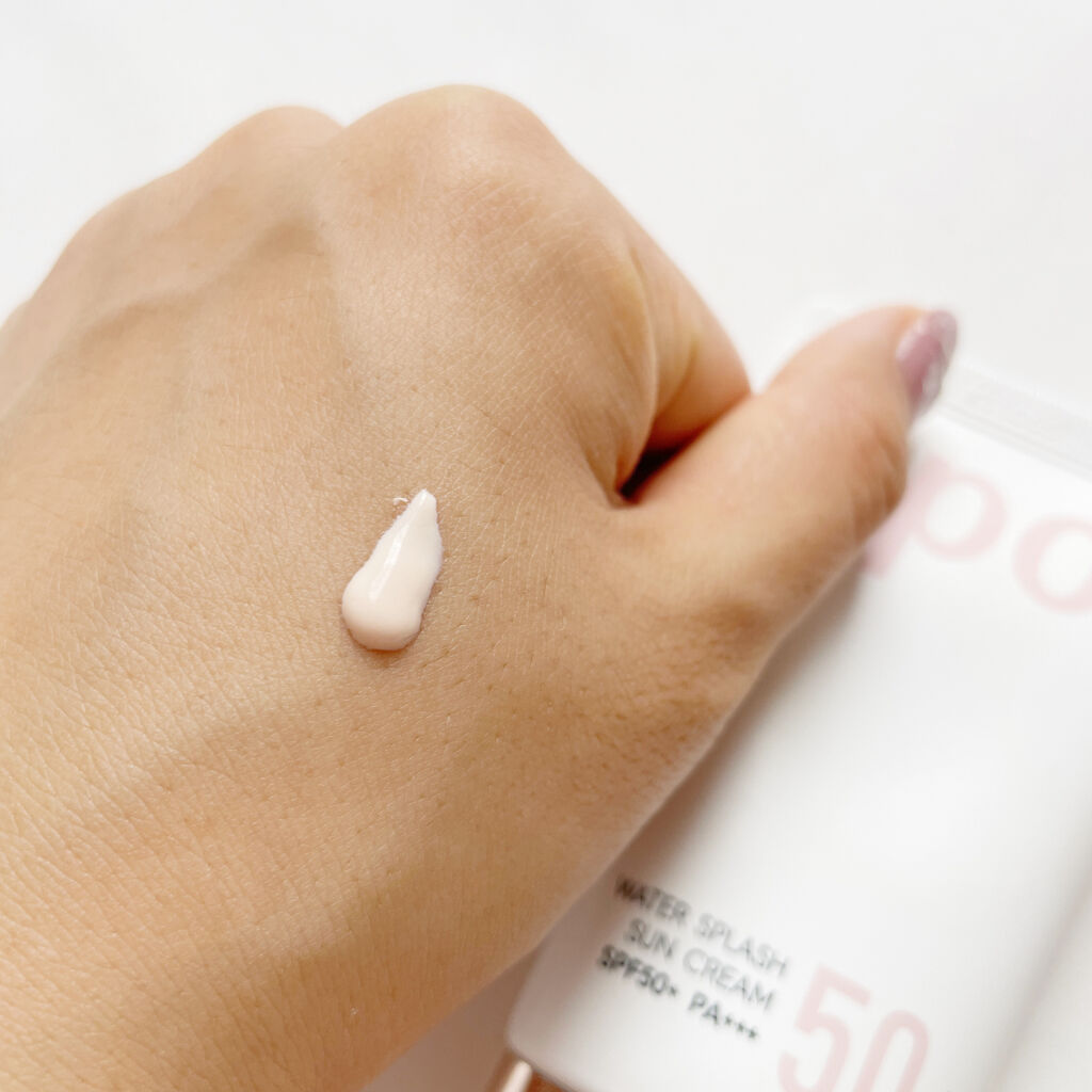 ウォータースプラッシュサンクリーム/espoir/日焼け止め・UVケアを使ったクチコミ（2枚目）