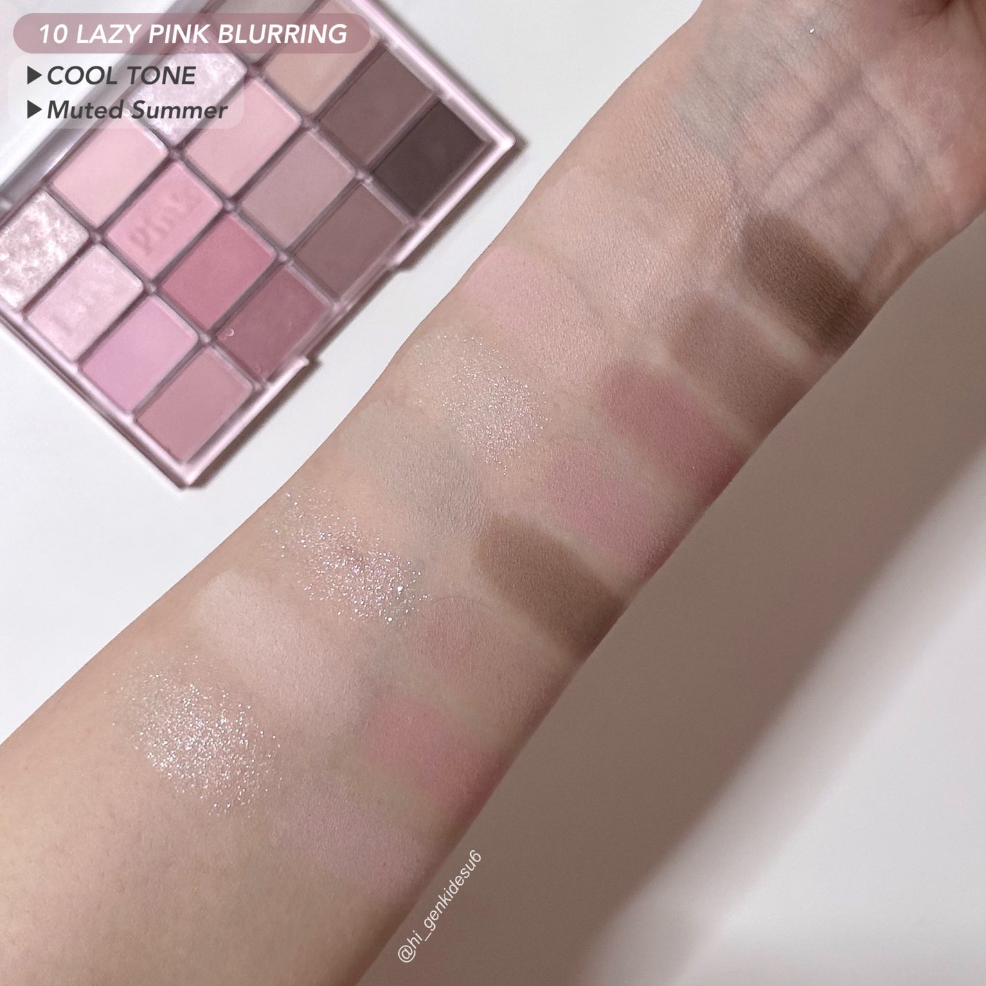 ソフトブラーリングアイパレット/wakemake/アイシャドウパレットを使ったクチコミ(4枚目)