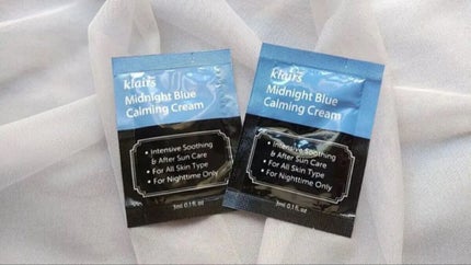 ミッドナイトブルーカーミングクリーム/Klairs/フェイスクリームを使ったクチコミ(1枚目)