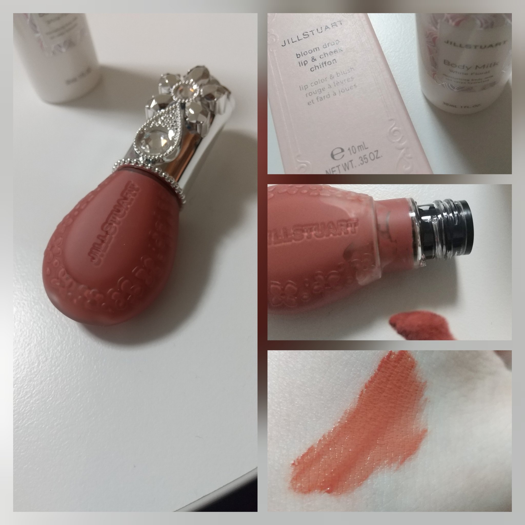 ジルスチュアート ブルームドロップ リップ＆チーク シフォン/JILL STUART/リキッドチークを使ったクチコミ（1枚目）