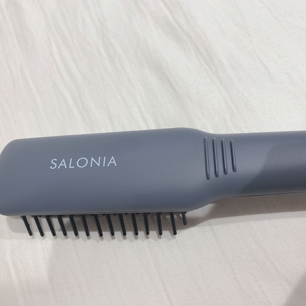ストレートヒートブラシ スリム  ネイビー/SALONIA/ヒートブラシを使ったクチコミ（3枚目）