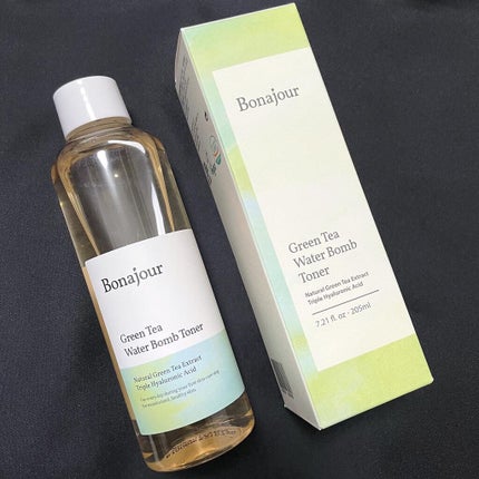 グリーンティーウォーターボムトナー/Bonajour/化粧水を使ったクチコミ(4枚目)