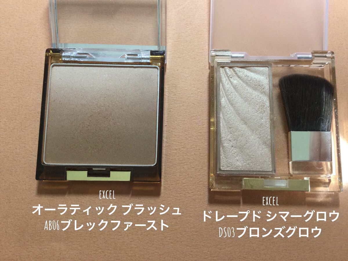 オーラティック ブラッシュ AB06 ブレックファースト/excel/パウダーチークを使ったクチコミ（3枚目）