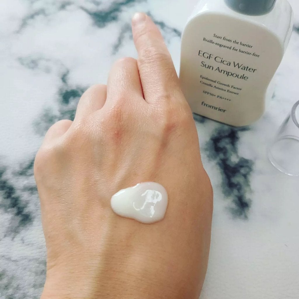EGFシカウォーターサンアンプル/fromrier/日焼け止めローションを使ったクチコミ(3枚目)