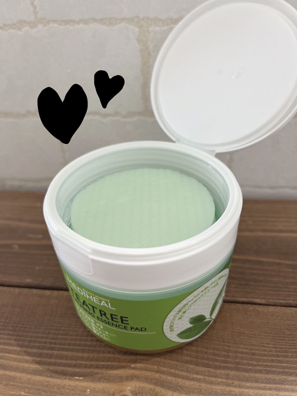 ティーツリーカーミングエッセンスパッド/MEDIHEAL/トナーパッドを使ったクチコミ（1枚目）