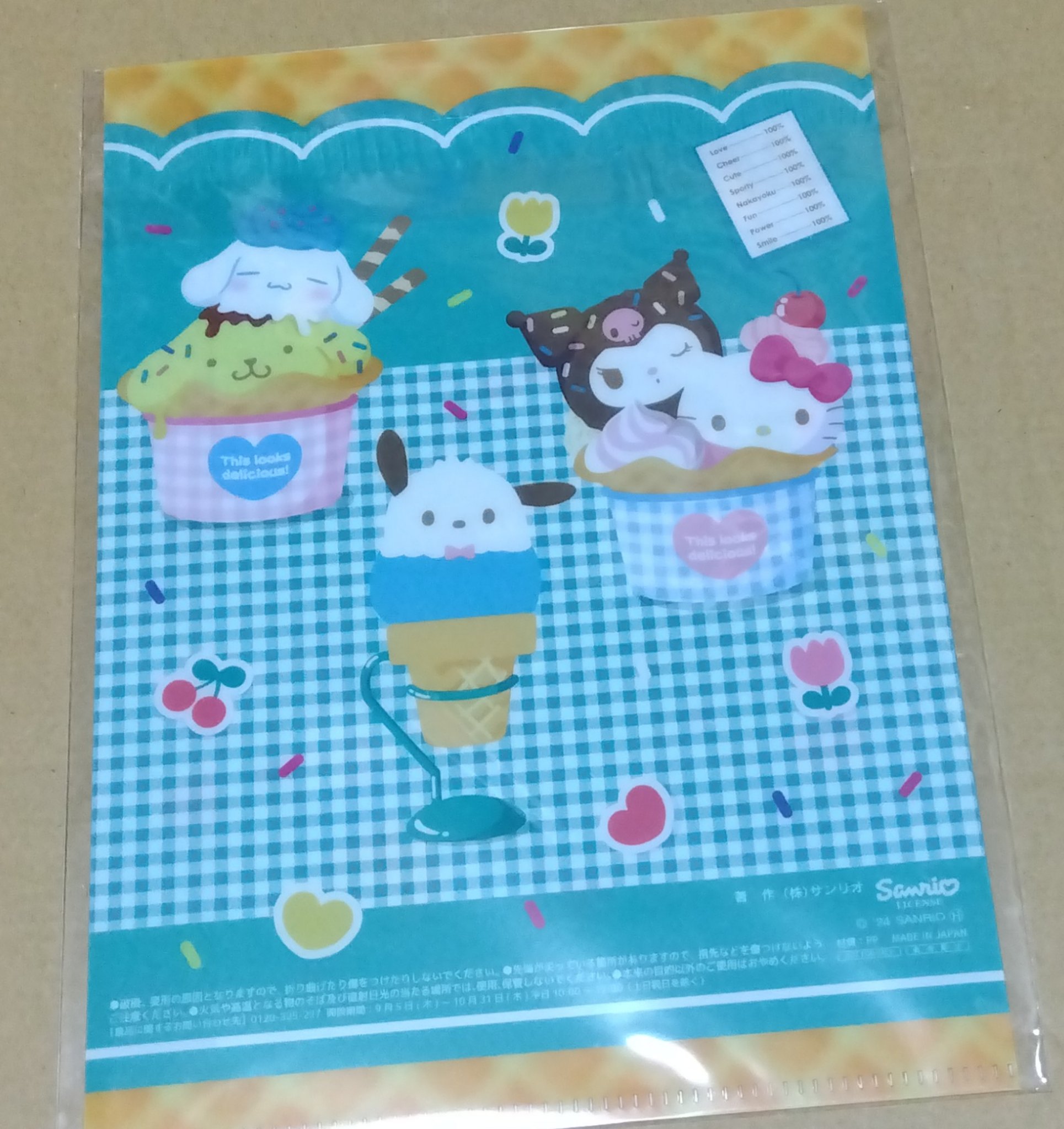 クリアファイル　A5　キャンペーン/サンリオ/その他を使ったクチコミ（2枚目）