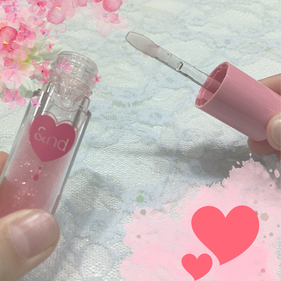 グラッシーコーティンググロス/&nd by rom&nd/リップグロスを使ったクチコミ（2枚目）