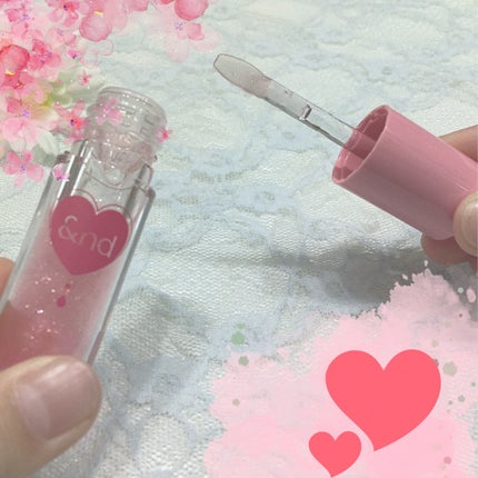 グラッシーコーティンググロス/&nd by rom&nd/リップグロスを使ったクチコミ(2枚目)