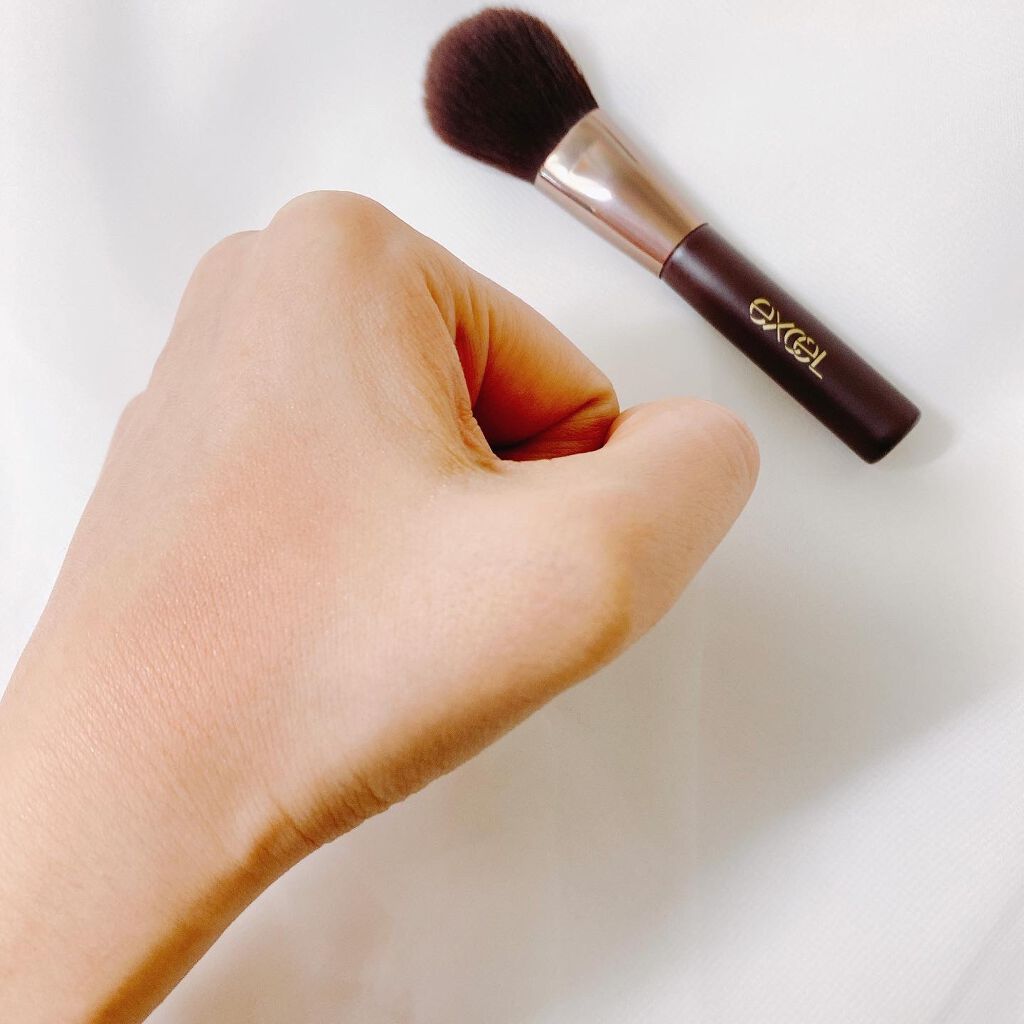 ハイライトチークブラシ/excel/メイクブラシを使ったクチコミ(3枚目)