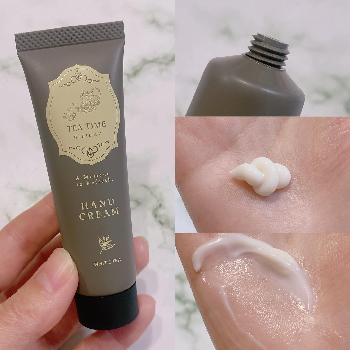 ティータイム ハンドクリーム ホワイトティーの香り/BIBIDAY/ハンドクリームを使ったクチコミ（3枚目）