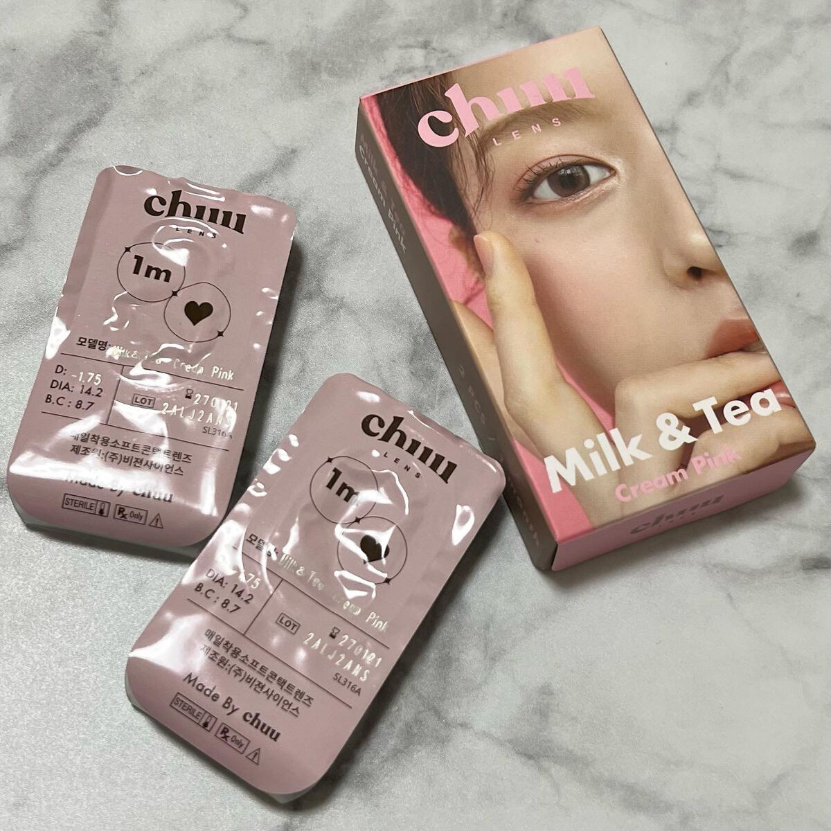 chuuLENS Milk&Tea 1day/chuu LENS/ワンデー（１DAY）カラコンを使ったクチコミ（2枚目）