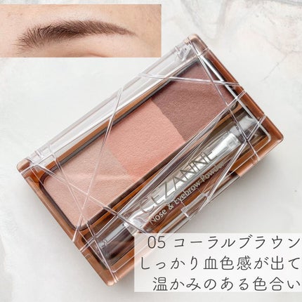 ノーズ&アイブロウパウダー/CEZANNE/パウダーアイブロウを使ったクチコミ(8枚目)