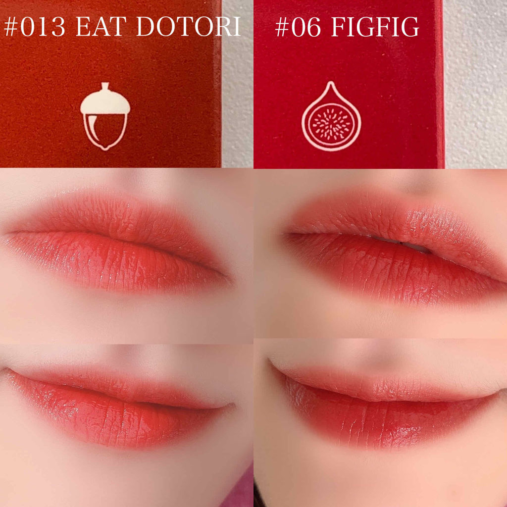 ジューシーラスティングティント/rom&nd/リップティントを使ったクチコミ（3枚目）