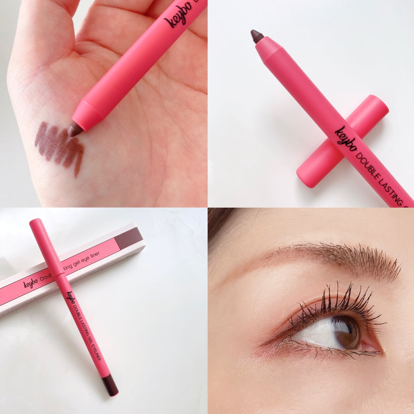 ダブルラスティングジェルライナー/keybo/ジェルアイライナーを使ったクチコミ(3枚目)