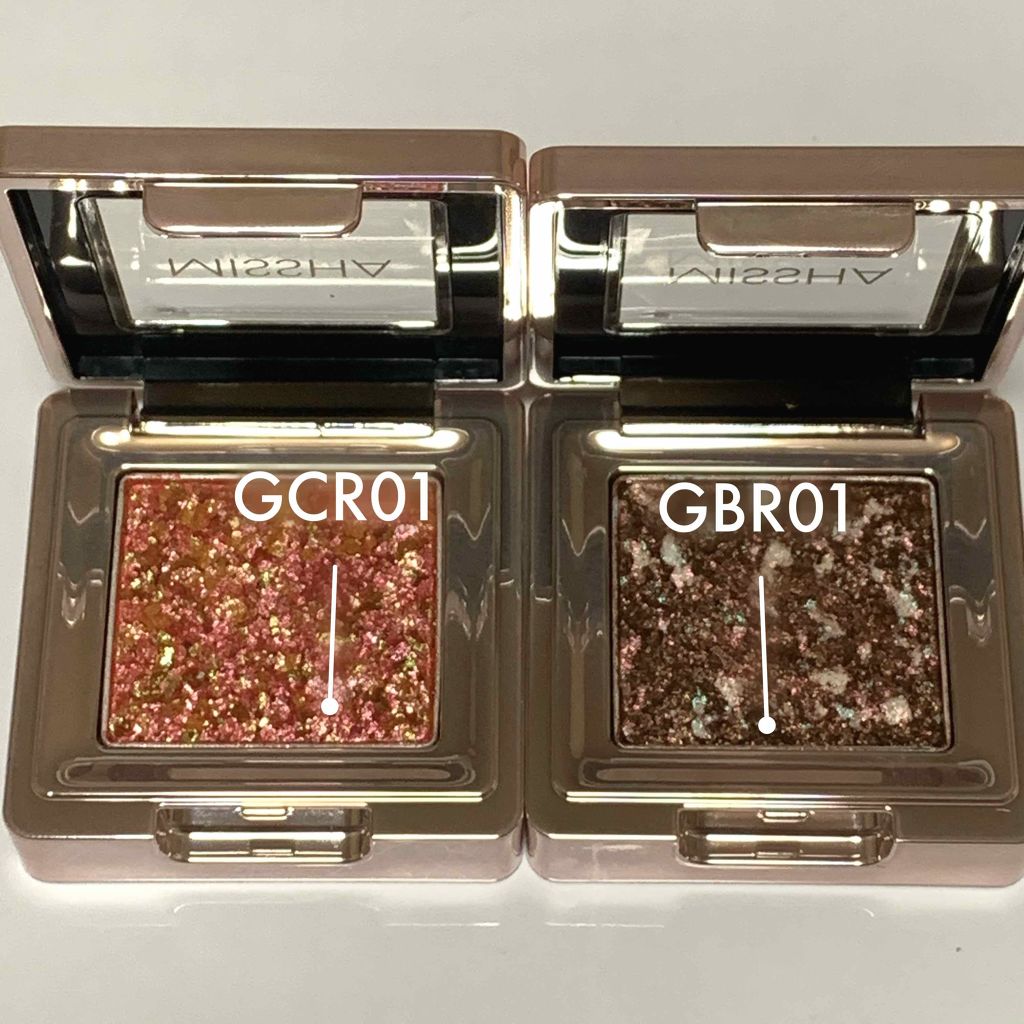 グリッタープリズム シャドウ/MISSHA/グリッターを使ったクチコミ（2枚目）