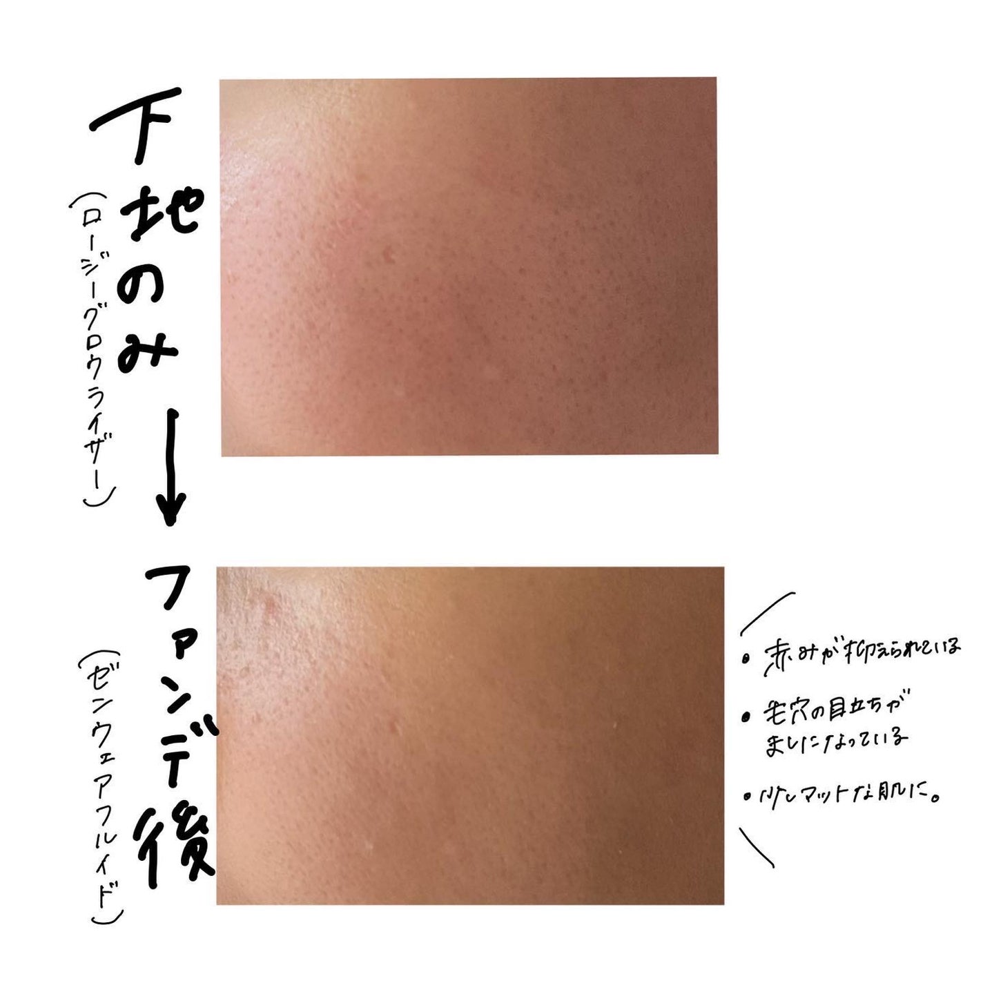 ゼン ウェア フルイド/DECORTÉ/リキッドファンデーションを使ったクチコミ(2枚目)