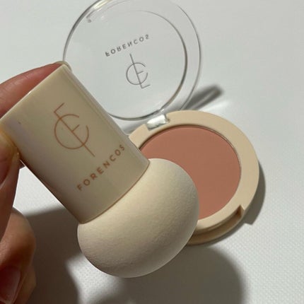 ベアブラッシャー パフ付き/フォレンコス/パウダーチークを使ったクチコミ(2枚目)