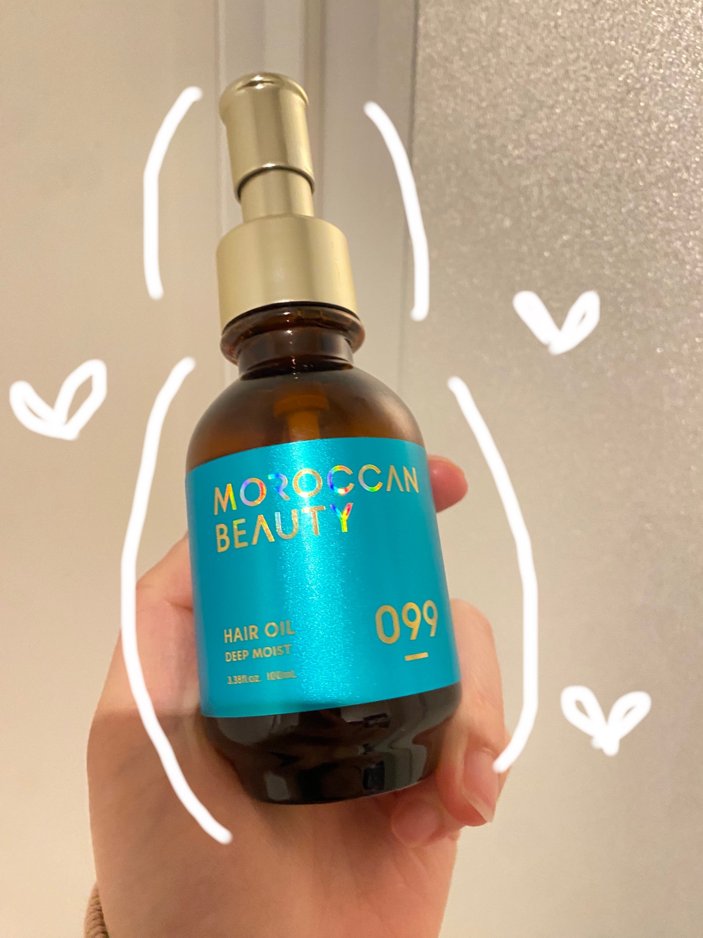 ディープモイスト ヘアオイル/モロッカンビューティ/ヘアオイルを使ったクチコミ(1枚目)