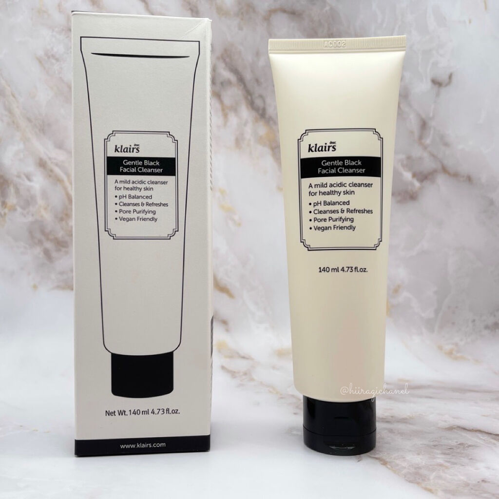 ジェントルブラックフェイシャルクレンザー(140ml)/Klairs/洗顔フォームを使ったクチコミ（2枚目）